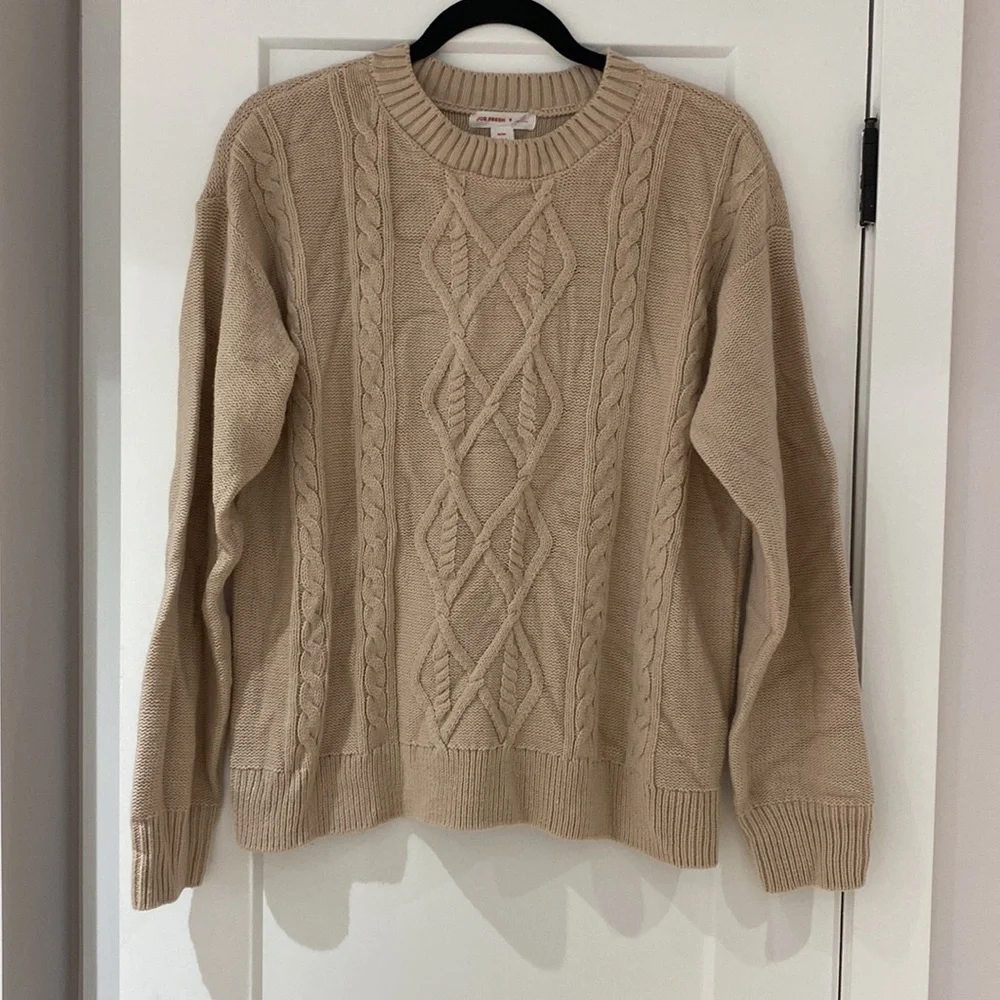 Joe Fresh x Jillian Harris Pink Cable Knit Sweater - Picture 2 of 10